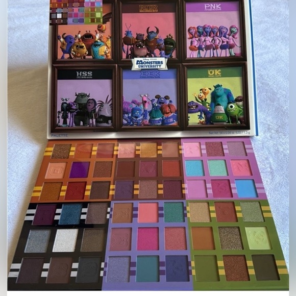 Disney Pixar Monsters U 45 Shade Eyeshadow Palette by Revolution - New in Box! - Picture 1 of 4